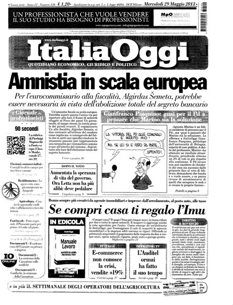 Italia oggi : quotidiano di economia finanza e politica